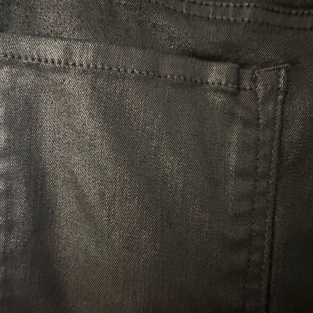 Banana republic black coated stretch jean. - Picture 6 of 11